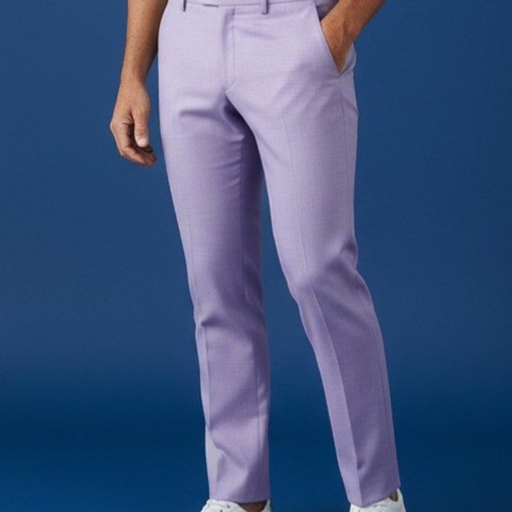 Inserch P31 Men's 42 NWT Lavender 100% Linen Dress Pants